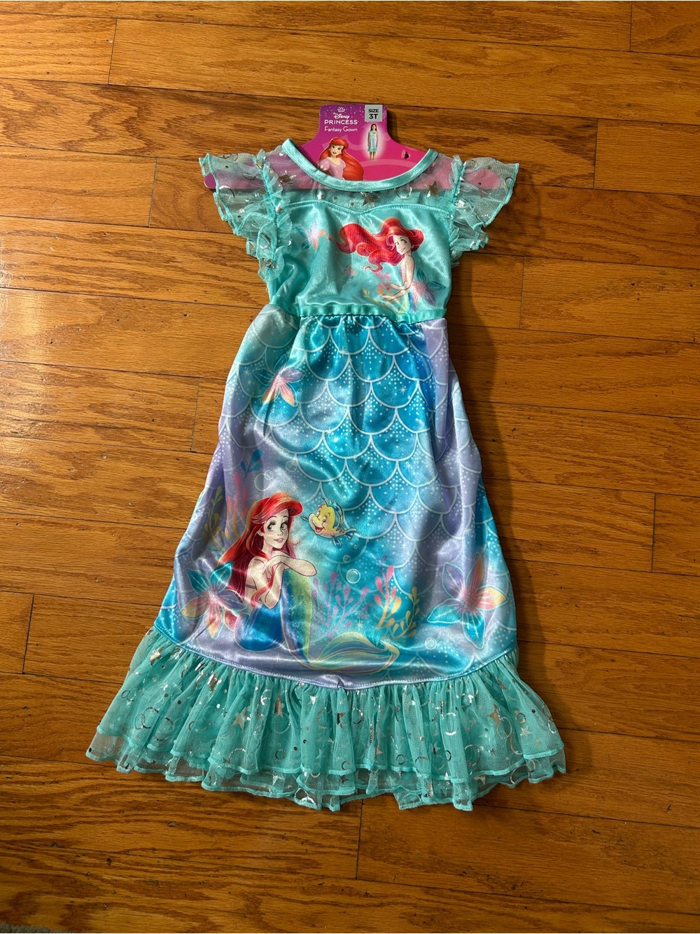 NWT Disney Princess The Little Mermaid Girls fantasy gown